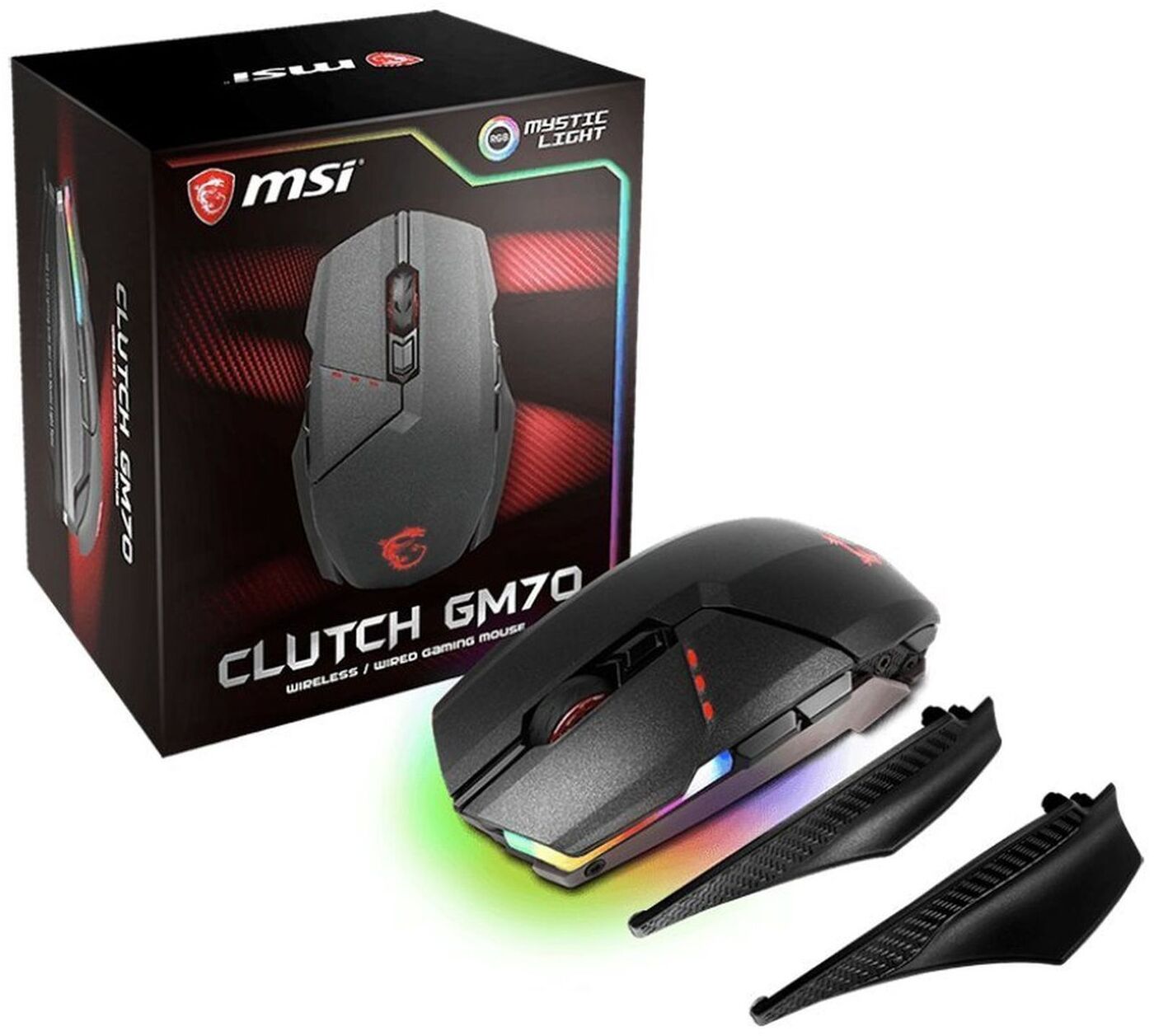 фото Мышка USB OPTICAL WRL GAMING CLUTCH GM70 GAMING MSI