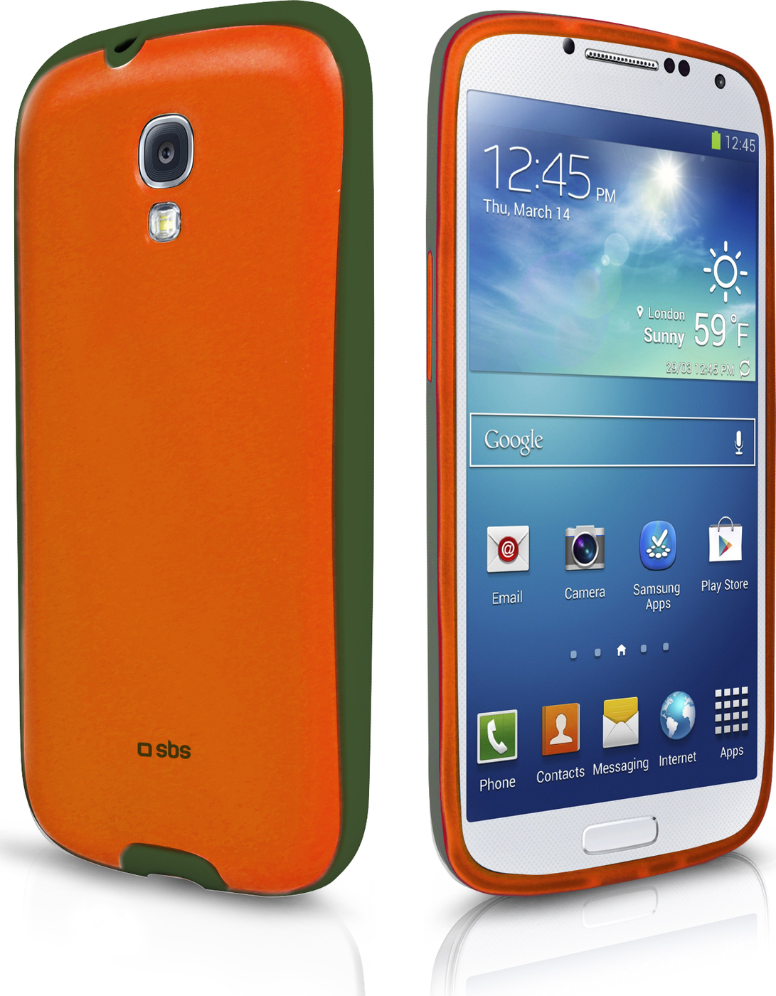 фото Чехол SBS для Samsung Galaxy S4 I9500 (Sweet Flurry, оранжевый)