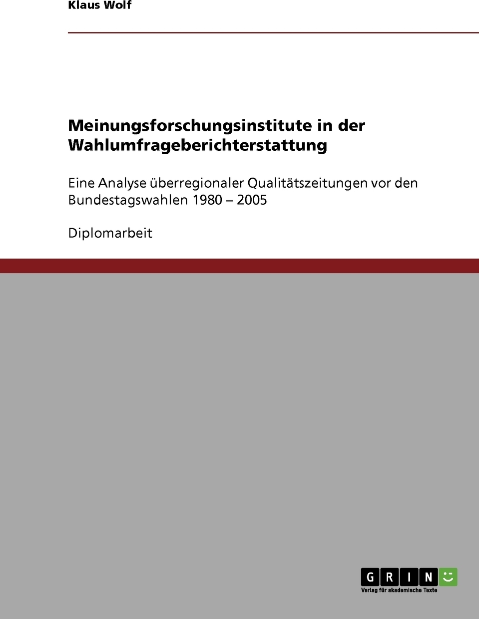 фото Meinungsforschungsinstitute in der Wahlumfrageberichterstattung