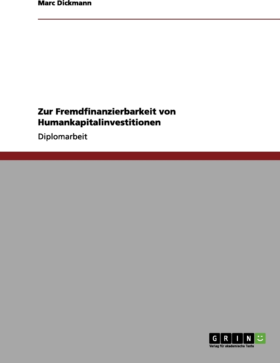 фото Zur Fremdfinanzierbarkeit von Humankapitalinvestitionen