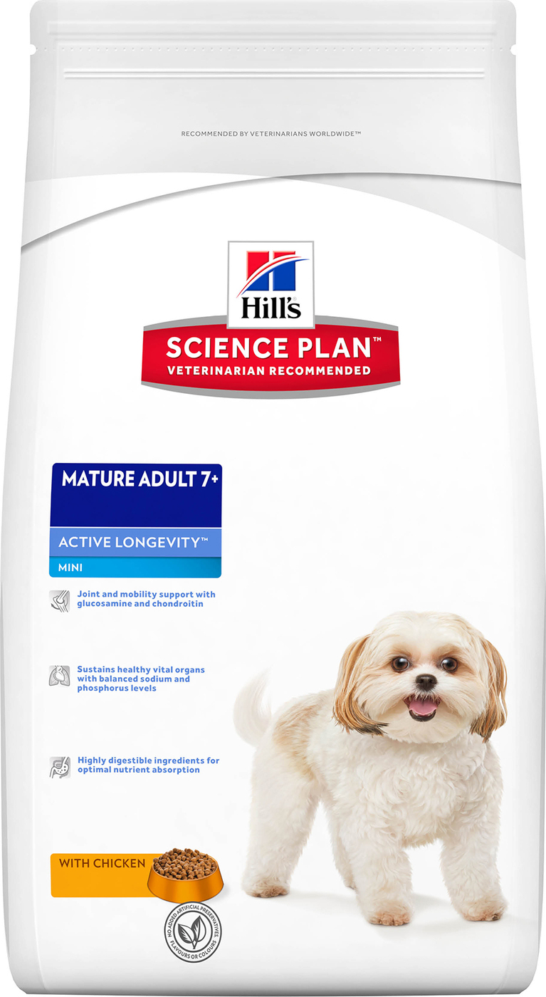 Hill's Science Plan Active Longevity сухой корм для собак мелких пород ...