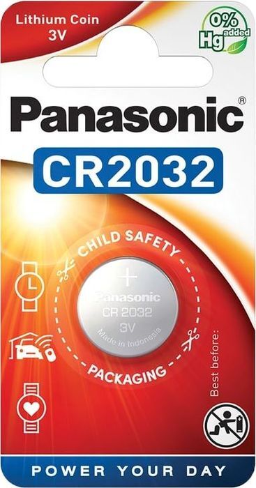 Батарейка Panasonic Lithium Power CR-2032EL/1B, дисковая литиевая