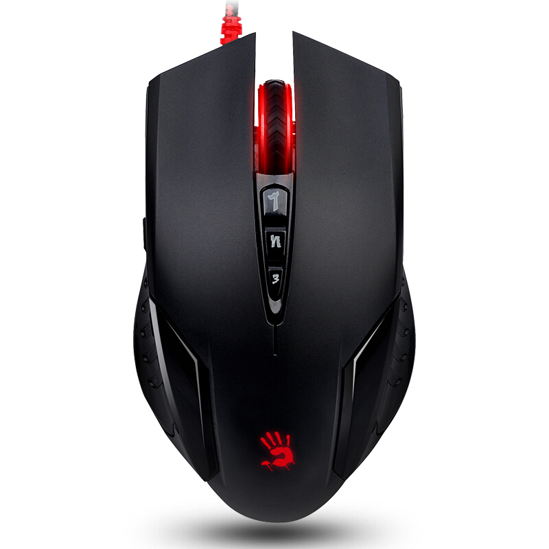 Проводная игровая мышь A4 Tech V5M черный, красный