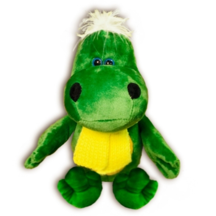 Toy 22. Динозаврик в шарфике. Мягкая игрушка "Динозаврик в35".