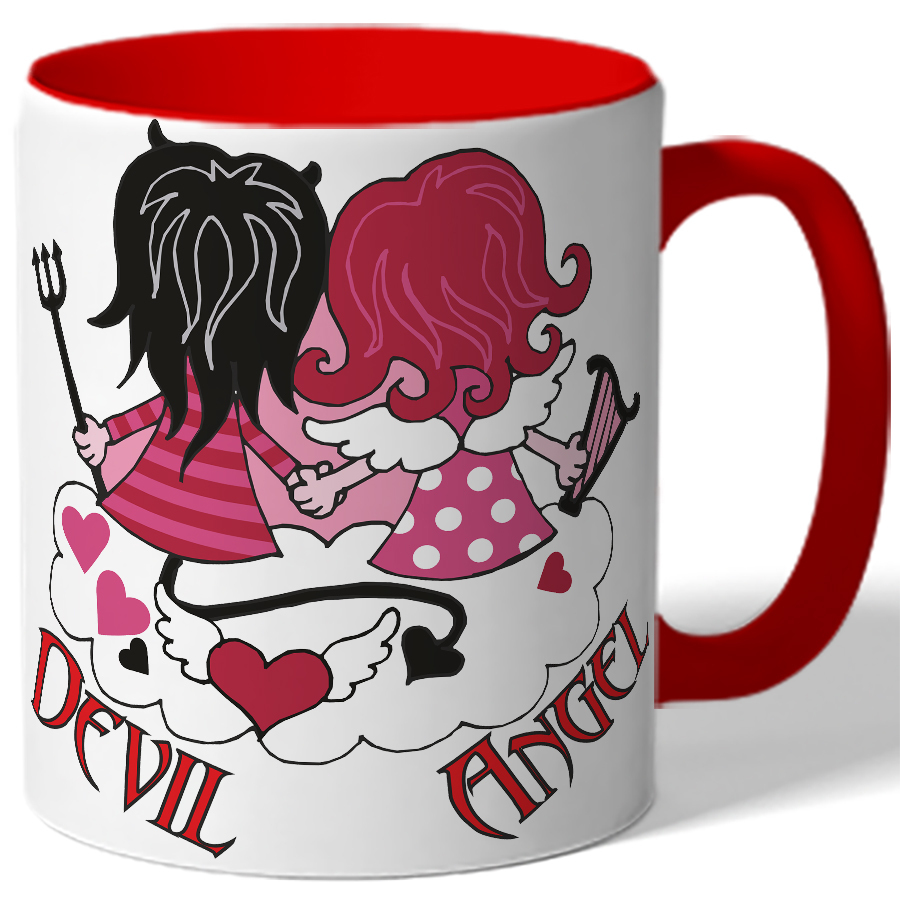 Angel cup. Кружка Devil. Кружка ангел. Кружка Angel...Devil. Чашек и дьявол.