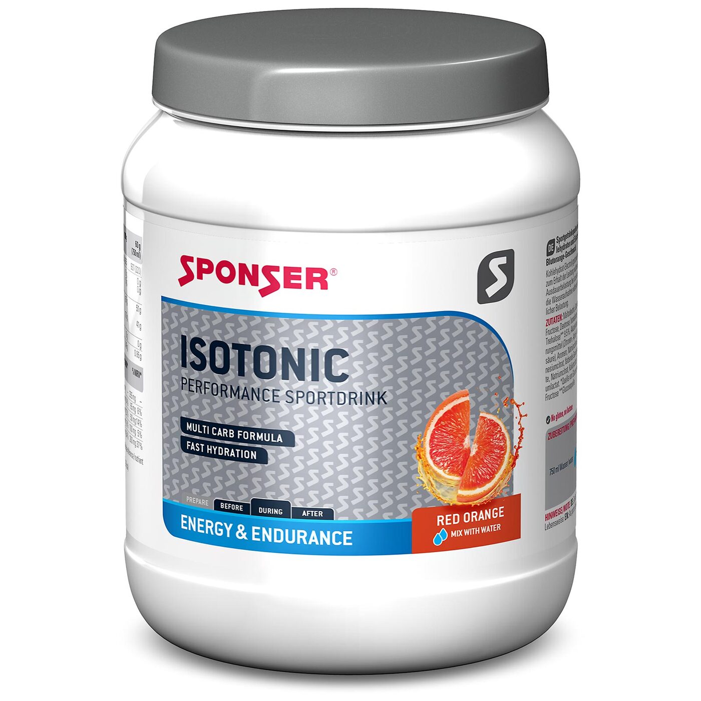 Изотоник SPONSER Isotonic, Красный апельсин, 1000г