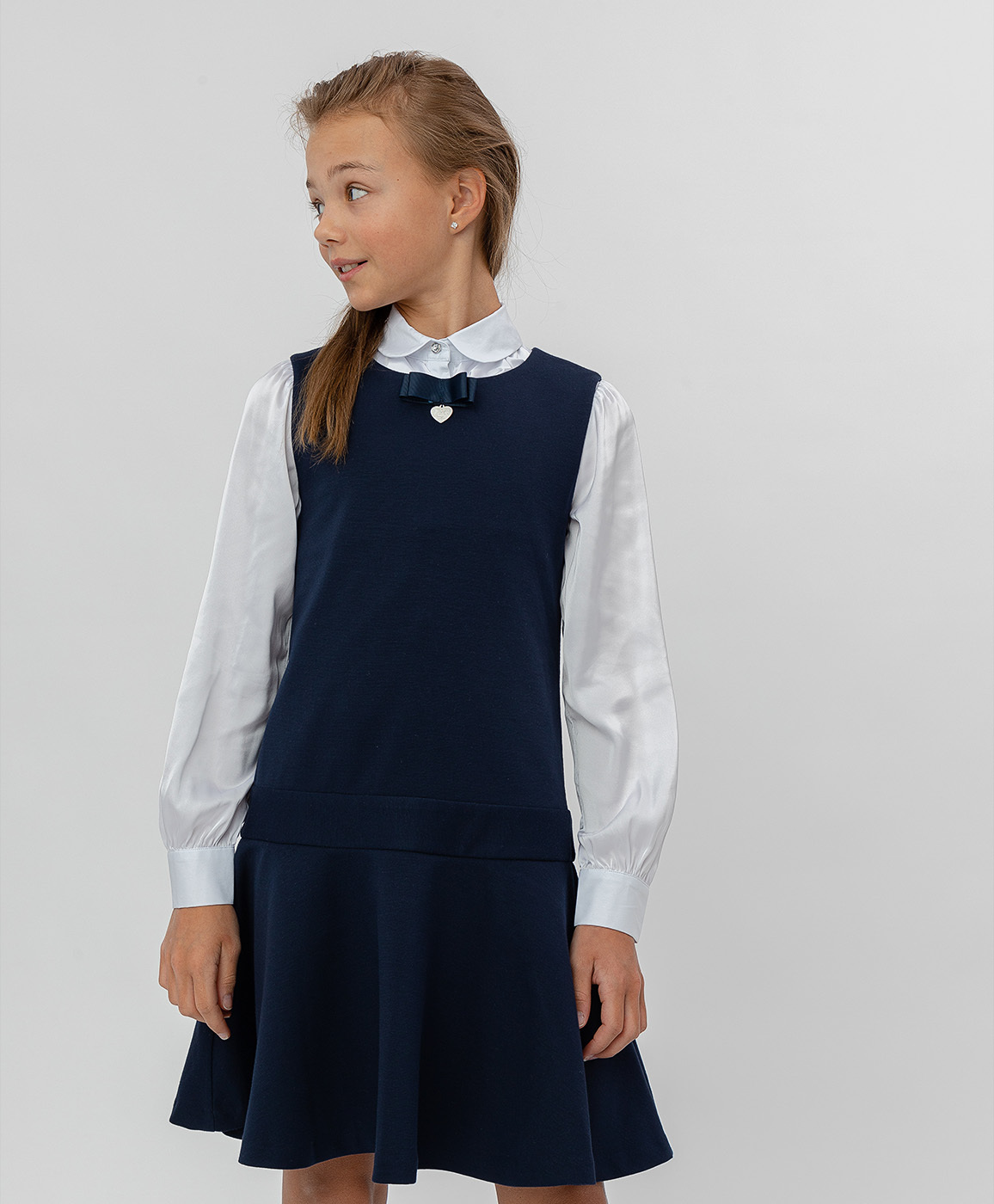 Школьное платье Button Blue, Девочки, стиль Школа, размер 146 — купить ...