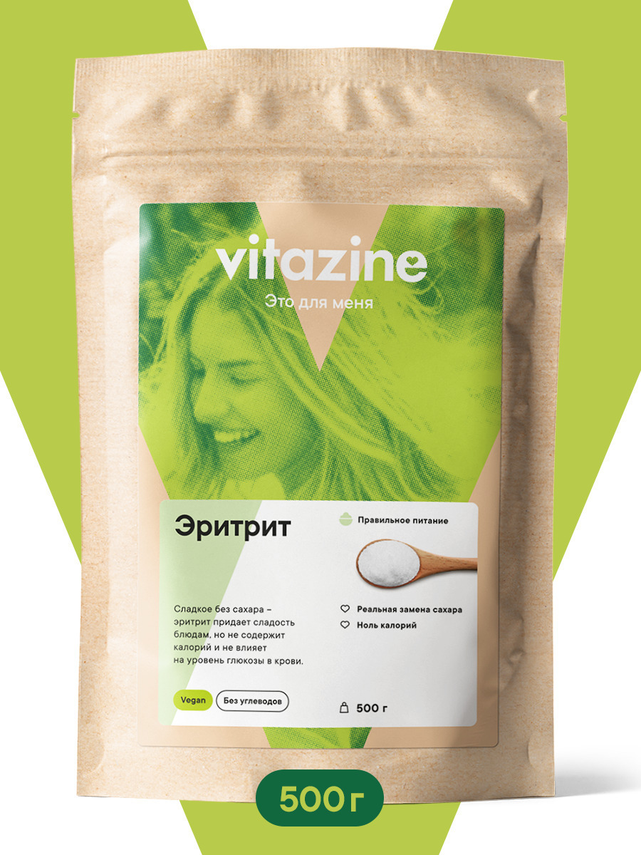 Столовый подсластитель Эритрит Витазин ("Vitazine"), 500 г