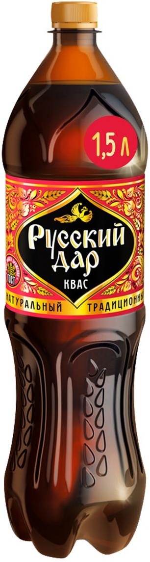 Характеристики Русский Дар "Традиционный" квас, 1,5 л, подробное ...