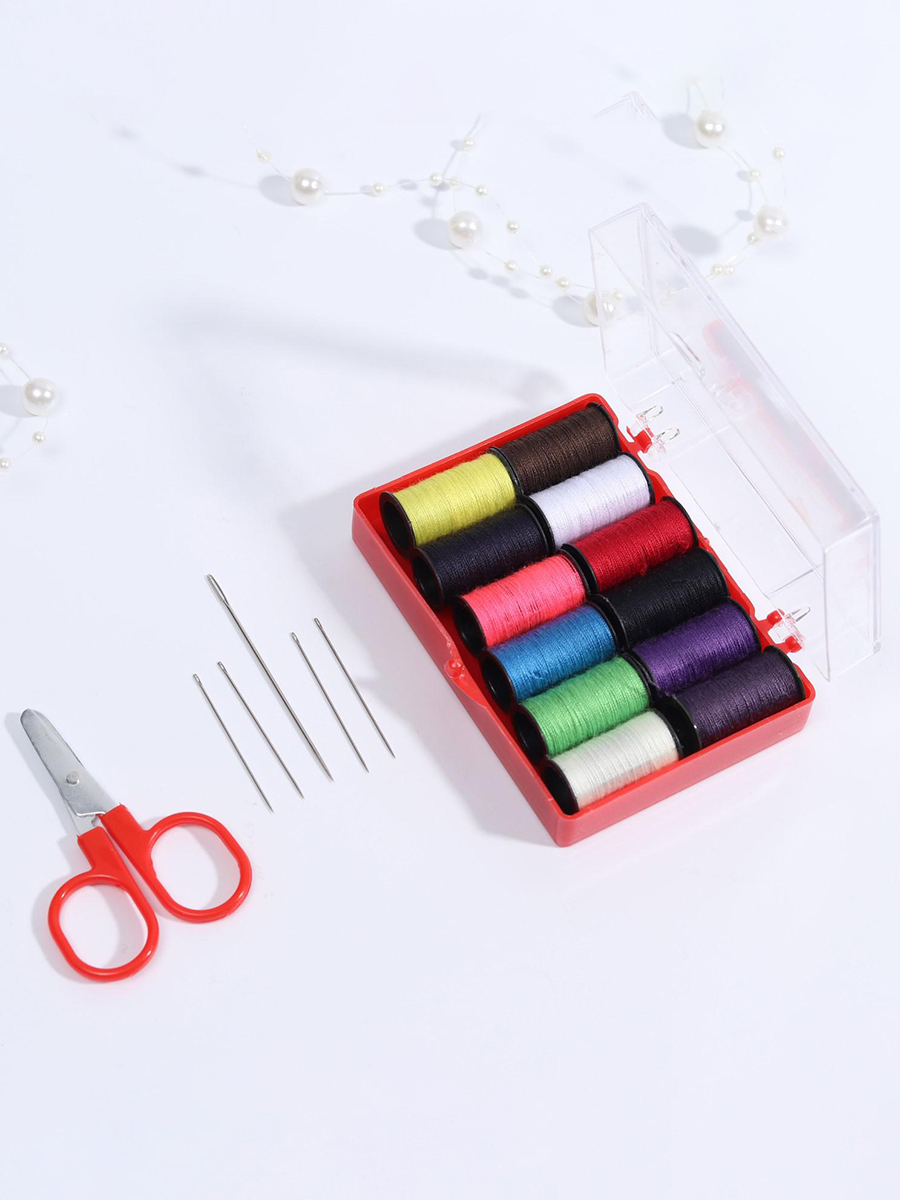 Характеристики Набор для шитья в пластиковой коробке, (нитки, иголки .