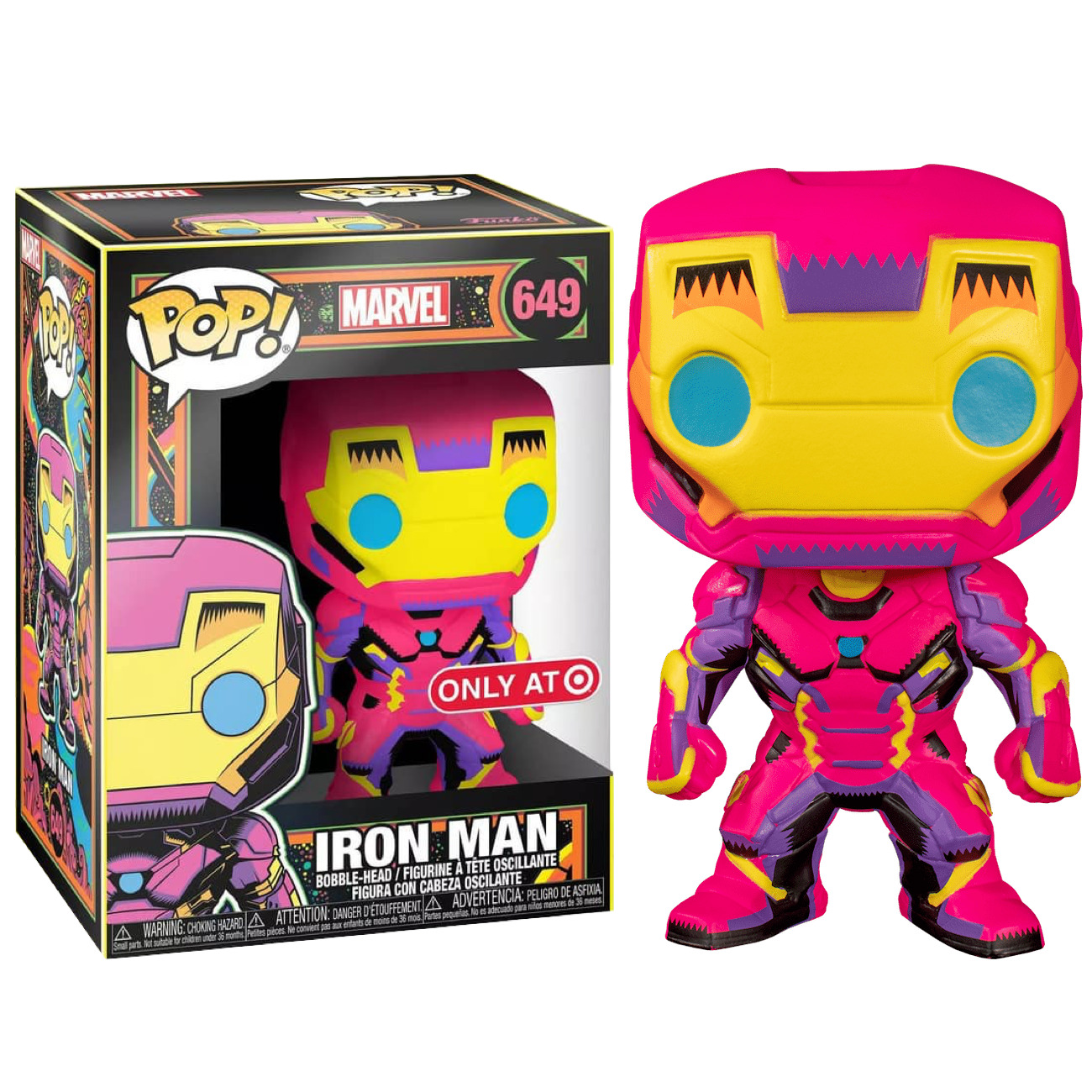 funko pop iron man neon