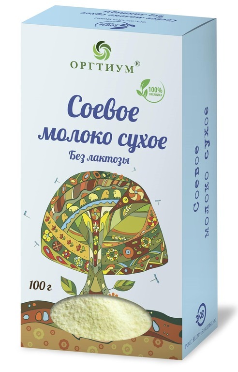 Сухое молоко Оргтиум 100г. 1шт.