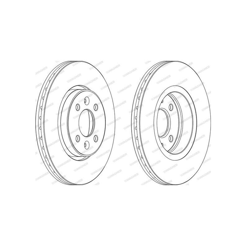 Диск торм. передн. 280x24 4 отв. WAGNER арт. WGR11241