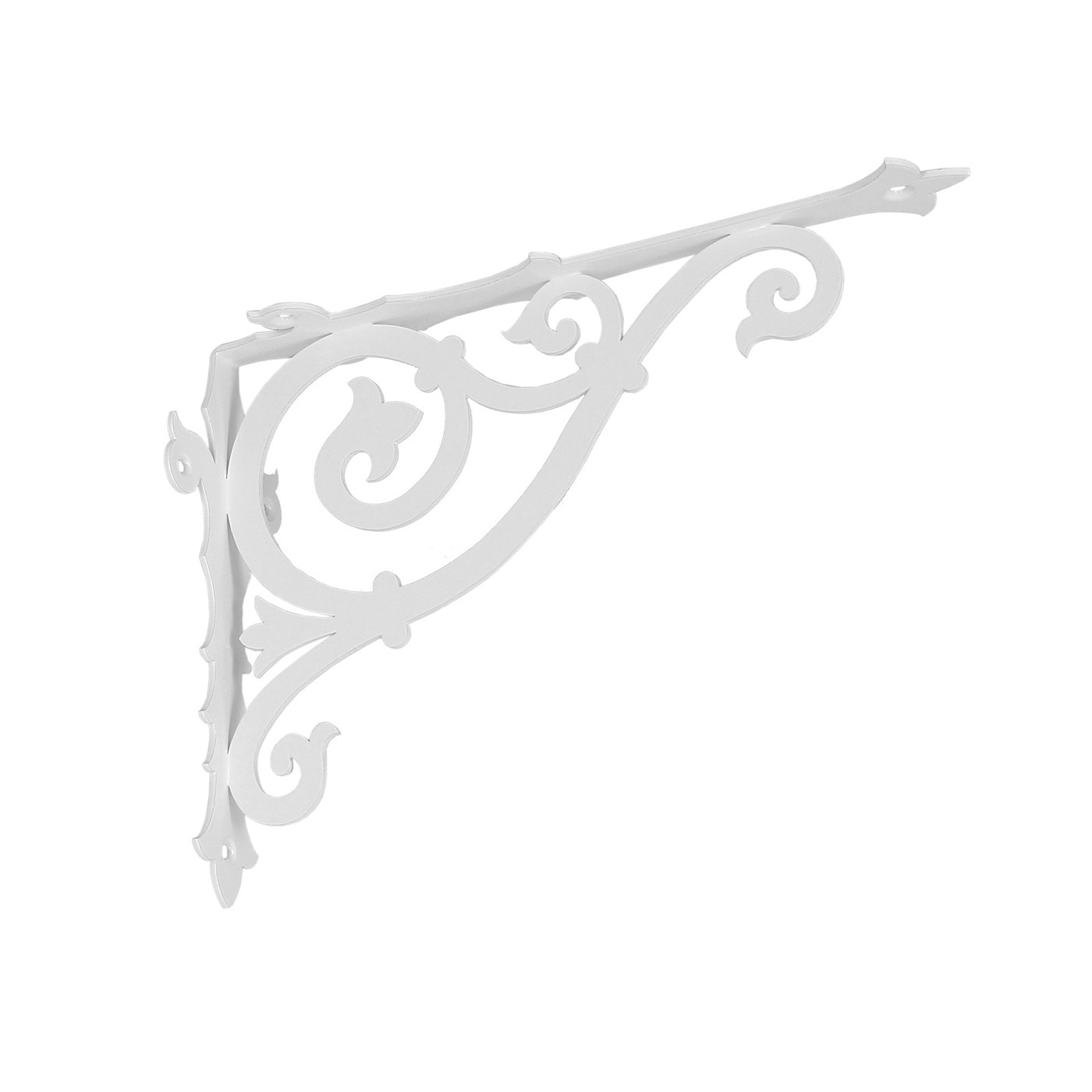 Кронштейн декоративный для полки классика-200, 1 шт. 20х15х6,5 см. 0,25 белый