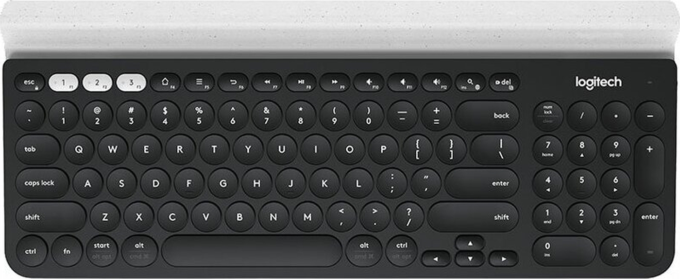 Клавиатура Logitech Multi-device k780 черный / белый USB беспроводная BT Multimedia