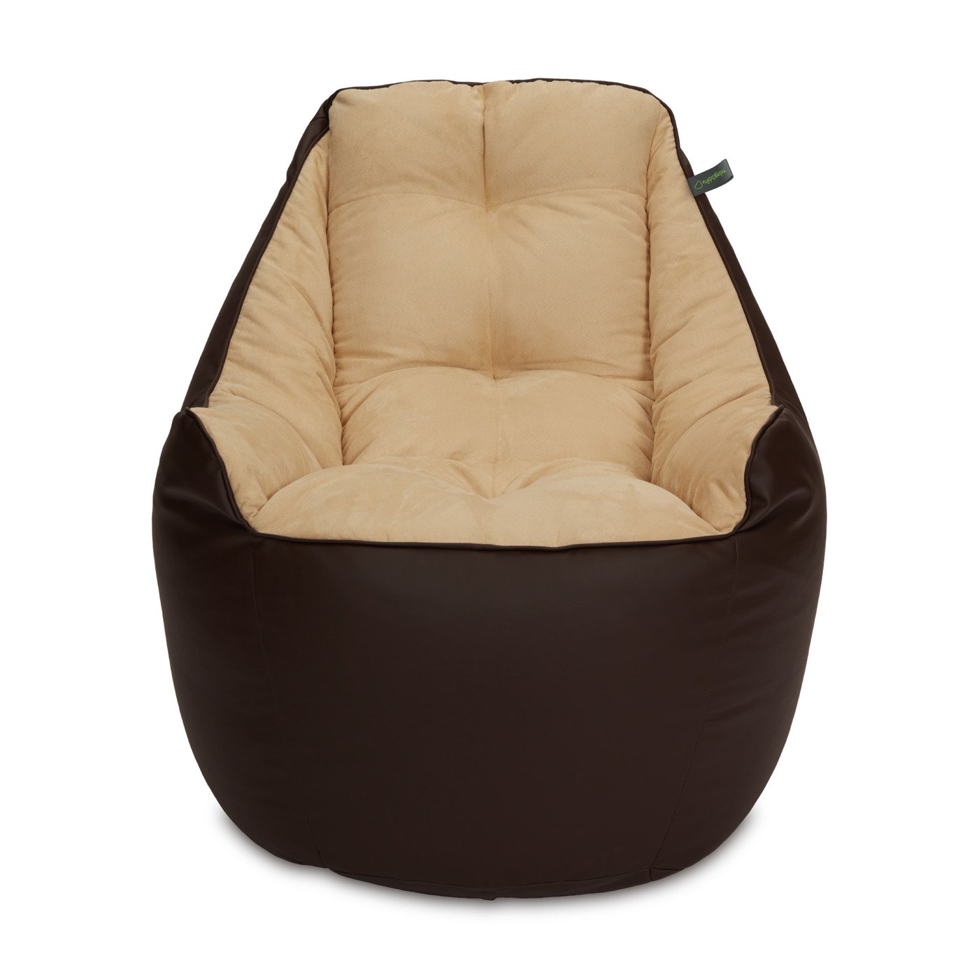 Пуффбери Кресло-мешок Трон, Экокожа, Размер XXXXL,коричневый