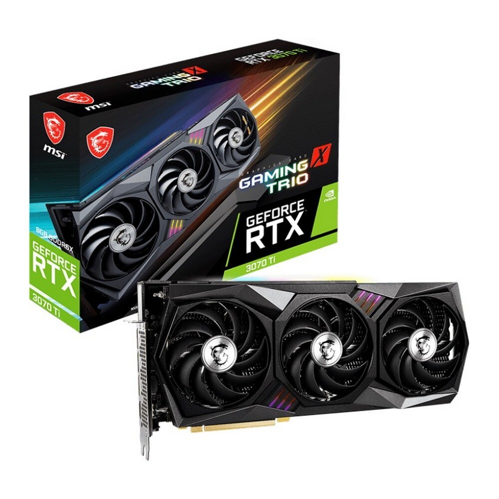 Видеокарта MSI GeForce RTX 3070 8 ГБ (RTX 3070 TI GAMING X TRIO 8G LHR)