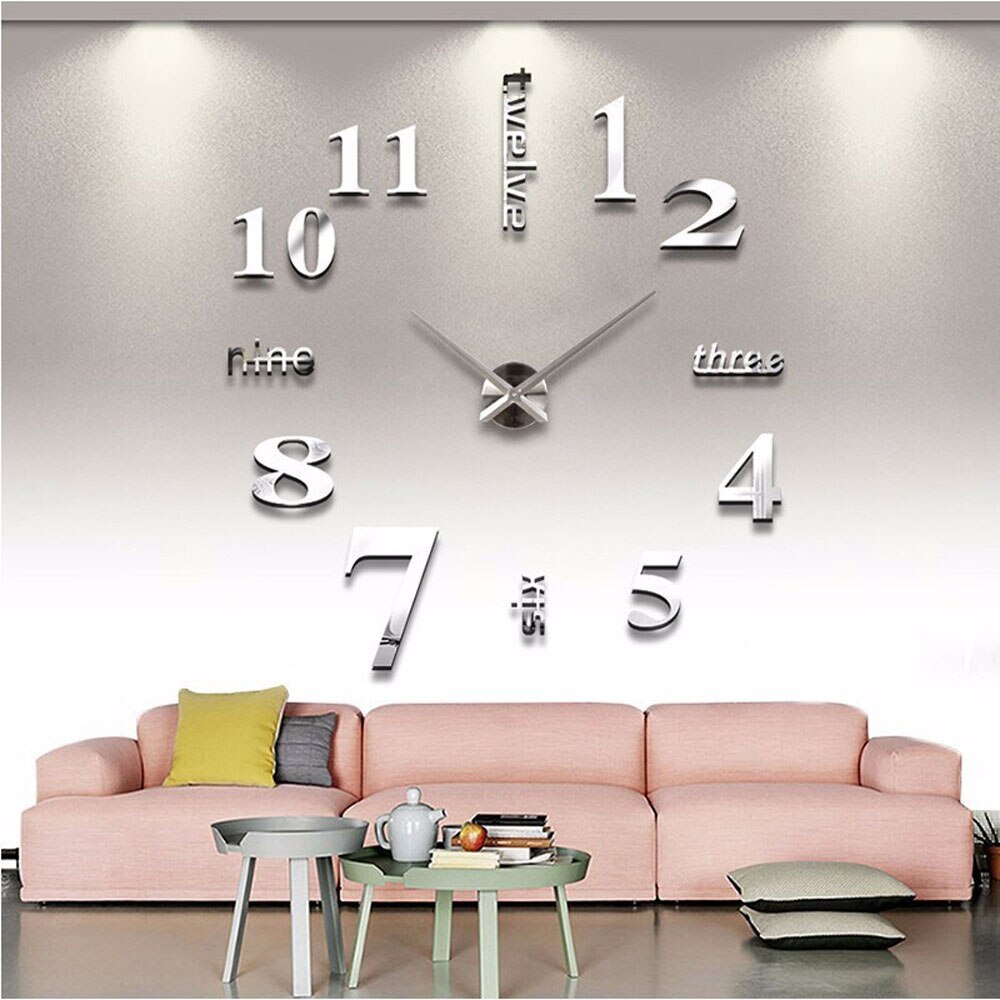 Нарисованные часы на стене