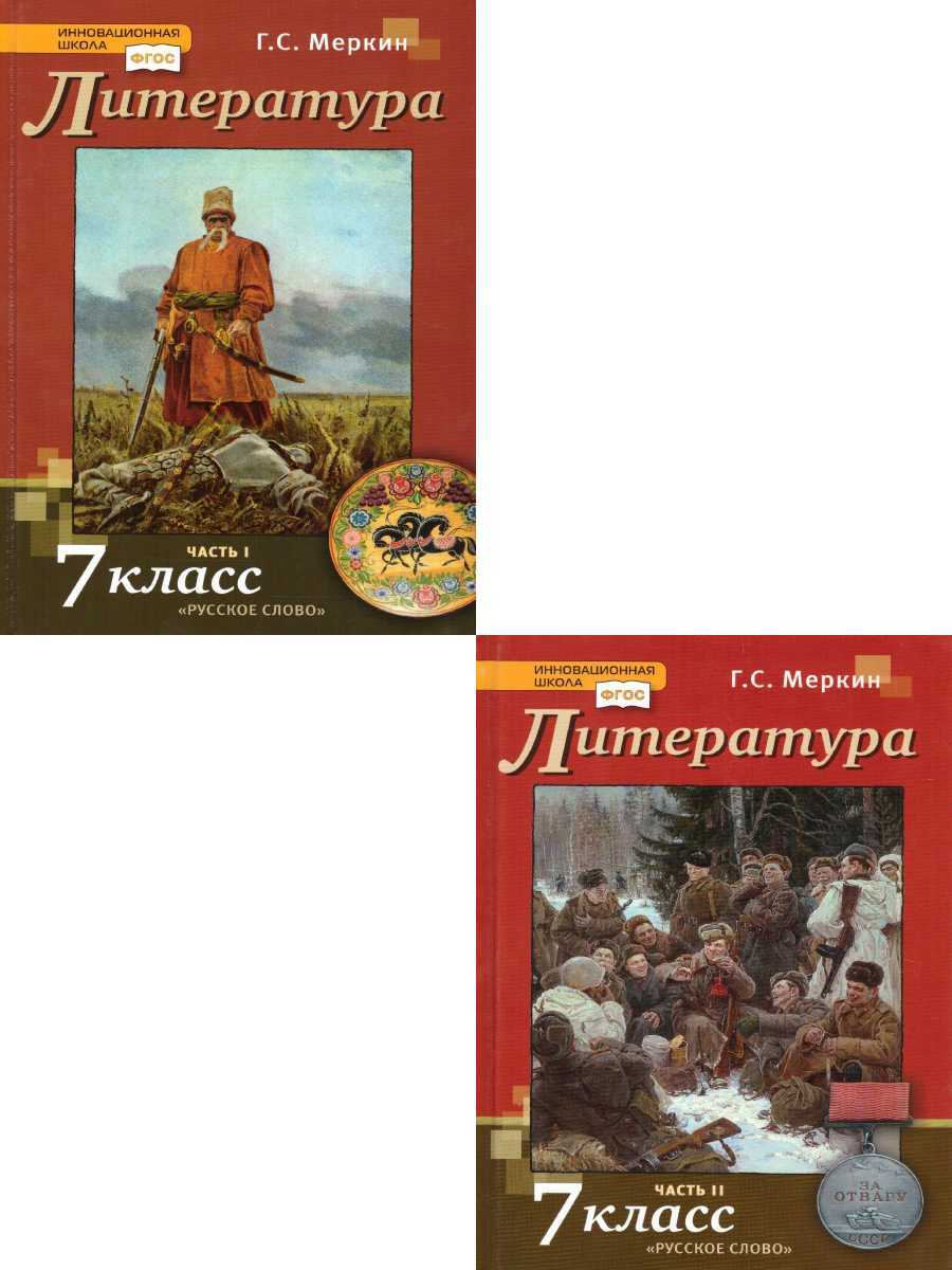 Литература 7 класс. Учебник. Комплект в 2-х частях. ФГОС | Меркин Геннадий  Самуйлович - купить с доставкой по выгодным ценам в интернет-магазине OZON  (294928679)