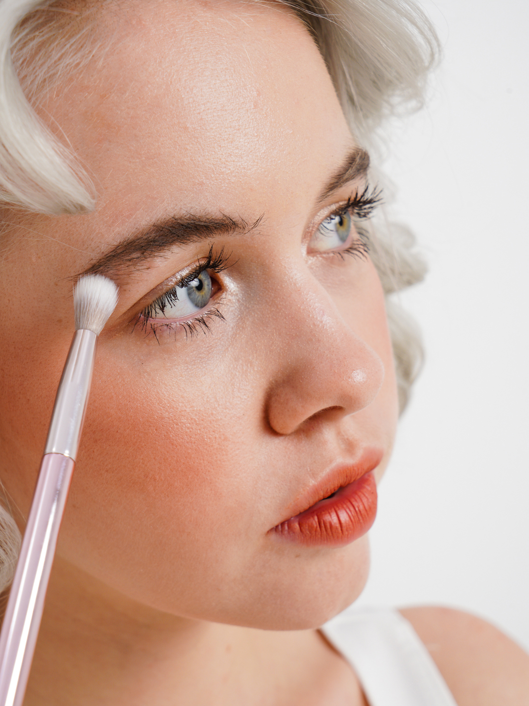 BEAUTY4LIFE Кисть косметическая плоская для корректора, Rose Collection
