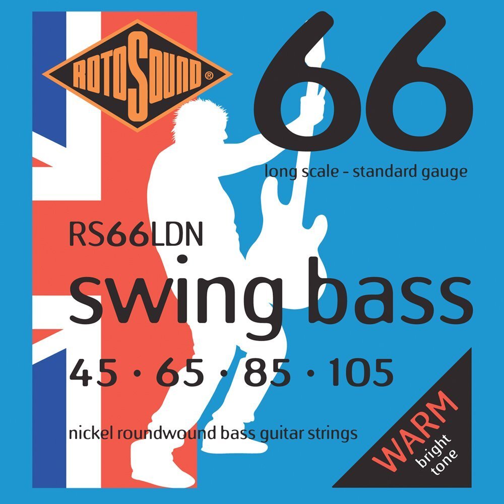 ROTOSOUND RS66LDN BASS STRINGS NICKEL струны для бас-гитары, никелевое  покрытие, 45-105 - купить с доставкой по выгодным ценам в интернет-магазине  OZON (784064049)