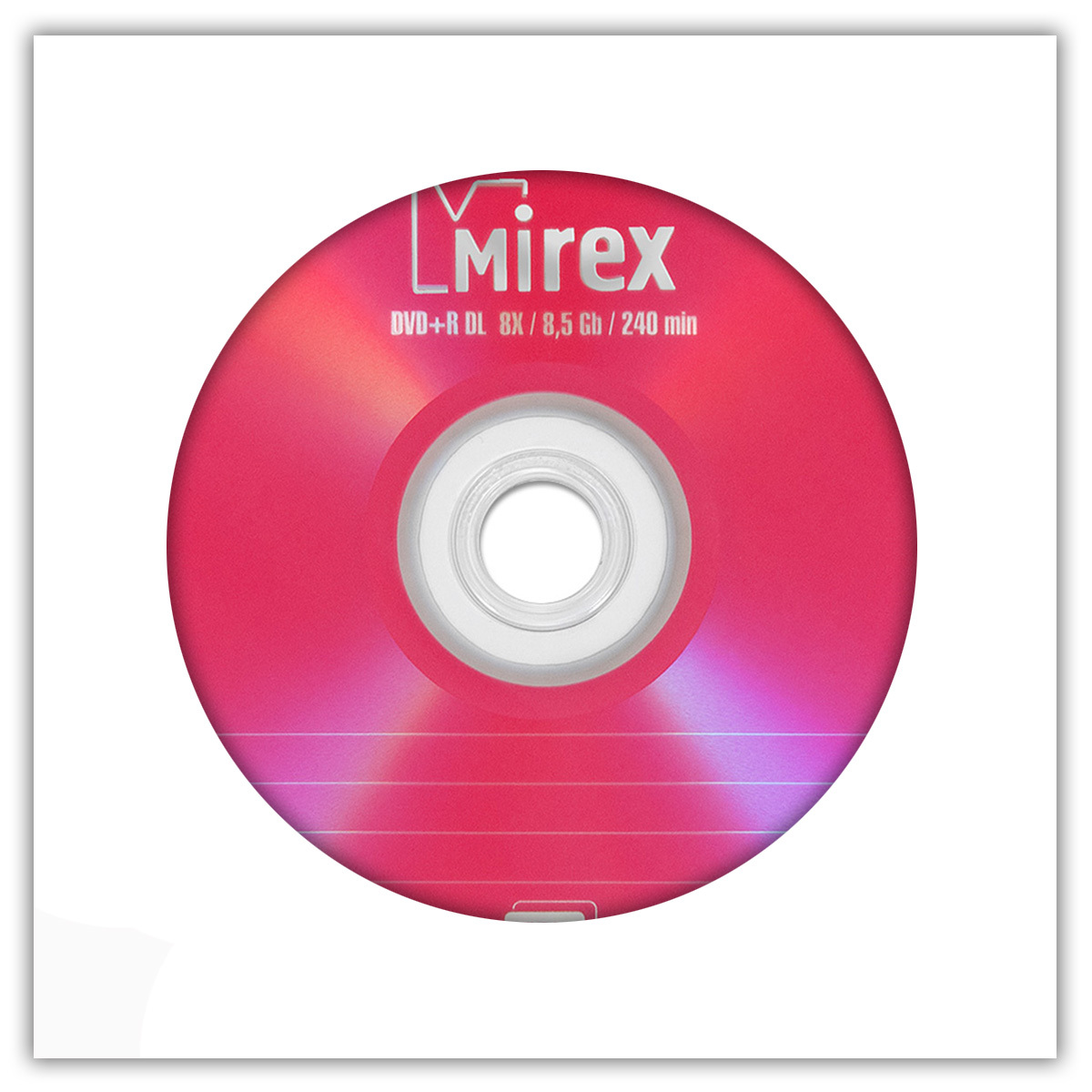 диск dvdr dl 8,5gb mirex 8x double layer в бумажном конверте с окном