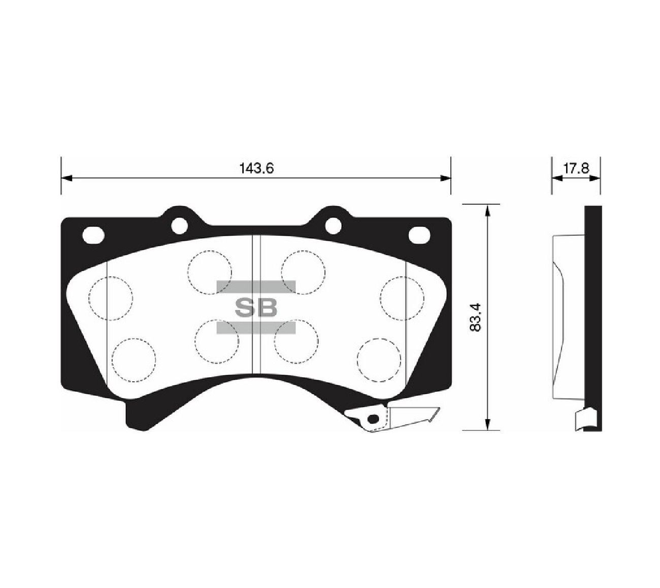 SangsinBrakeКолодкитормозныедисковыеПередние,арт.SP1381