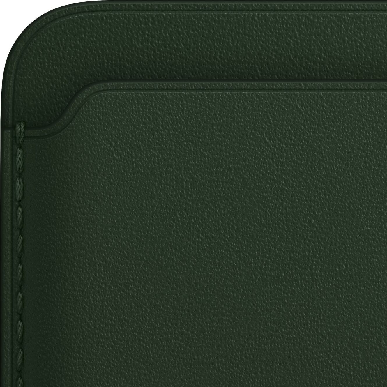 Iphone 13 leather case green sequoia