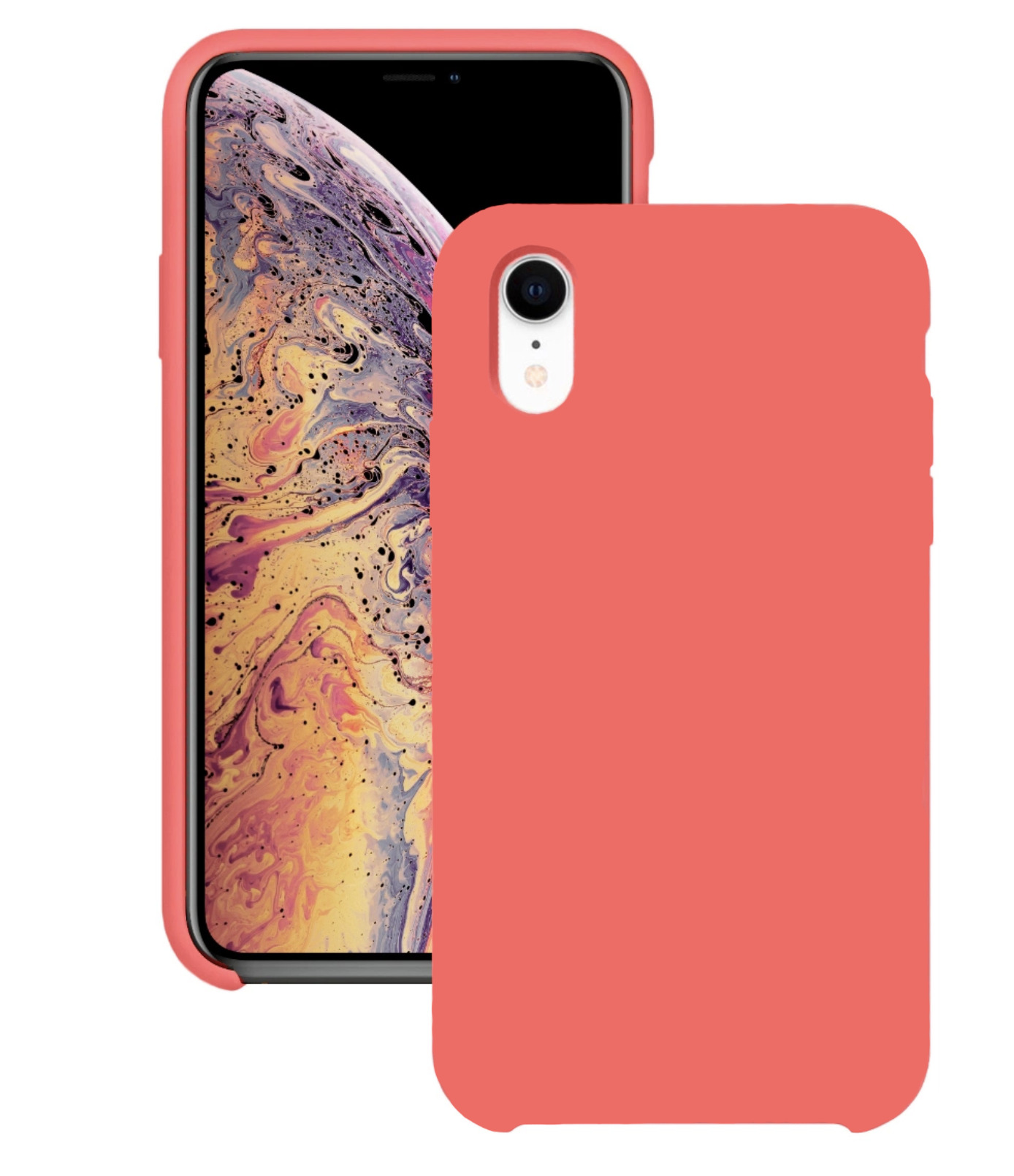 Силиконовый чехол для iPhone XR / Apple Silicone Case DF на Айфон ХР с ...