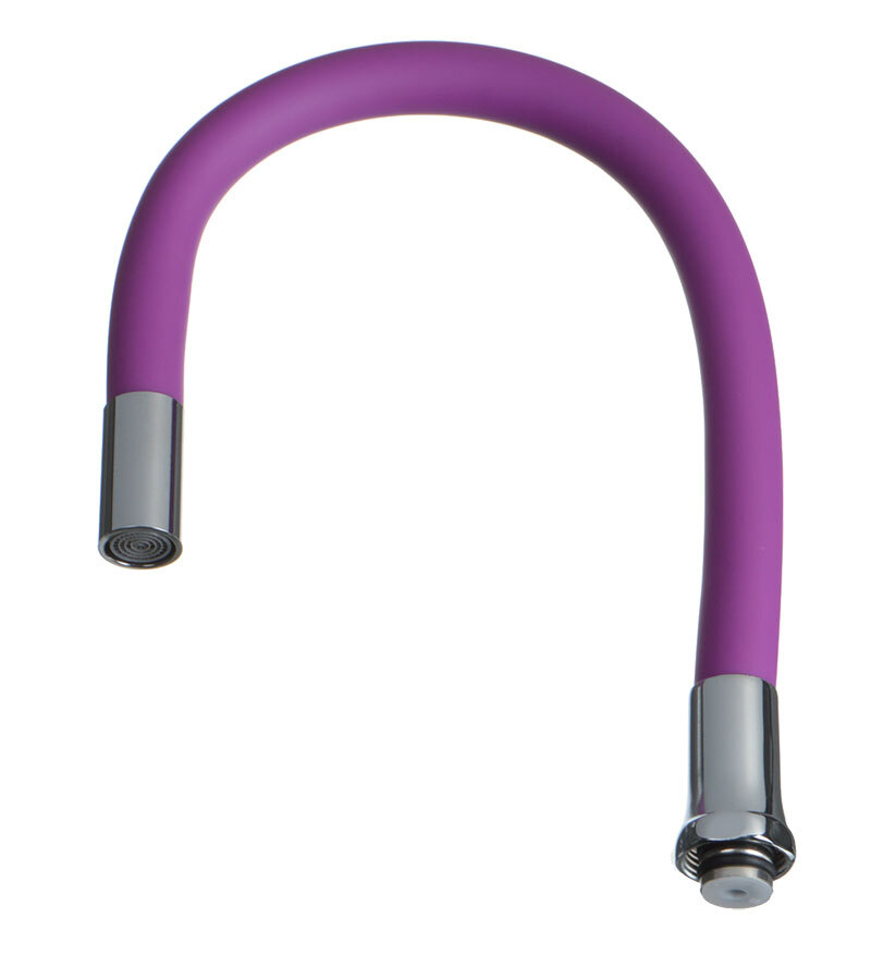 Гибкий излив для кухонного смесителя фиолетовый 49мм Melodia della vita ...