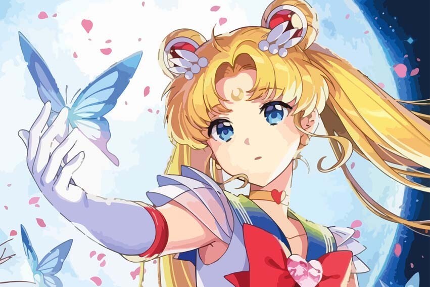 Sailor moon картина по номерам