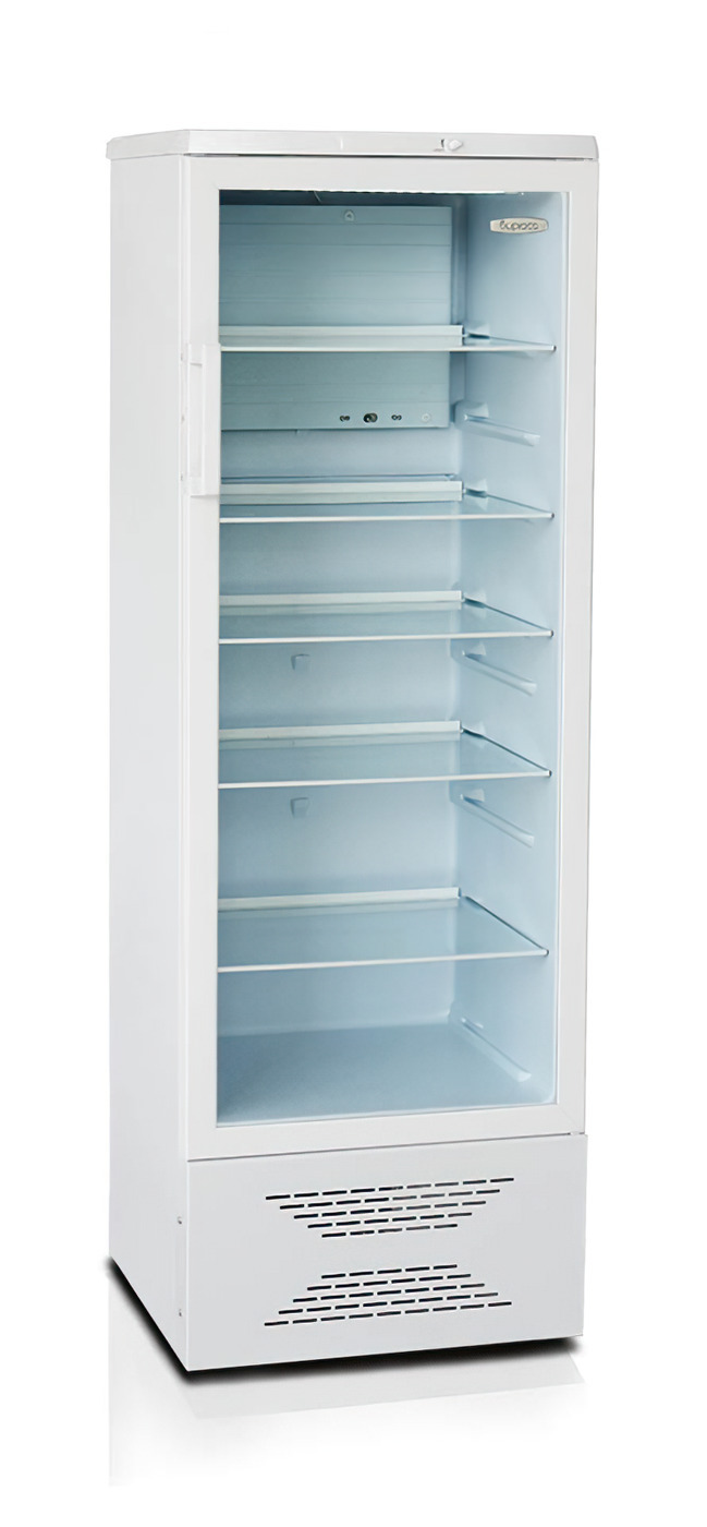 шкаф холодильный со стеклом бирюса