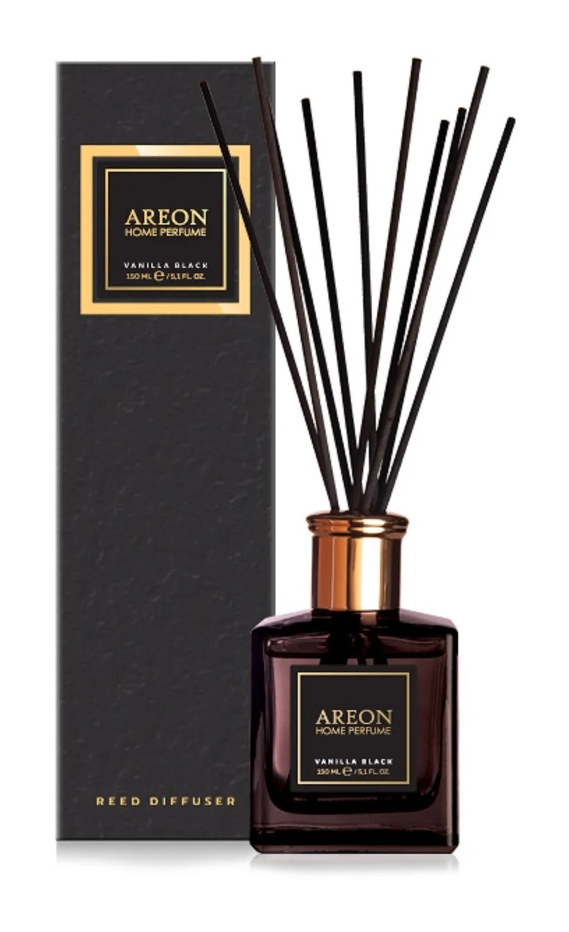 Ароматизатор AREON флакон 150мл HOME PERFUME STICKS PREMIUM 150 ML VANILLA  BLACK PSBR03