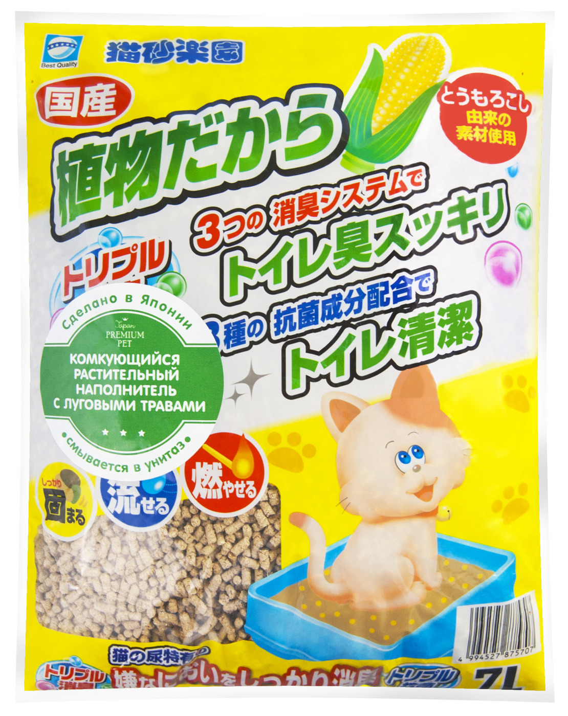 Japan Premium Pet наполнитель комкующийся кукурузный с луговыми травами, 7л. Japan Premium Pet наполнитель. Комкующийся наполнитель earthpet растительный с луговыми травами 7 л. Earth Pet наполнитель для кошачьего туалета.
