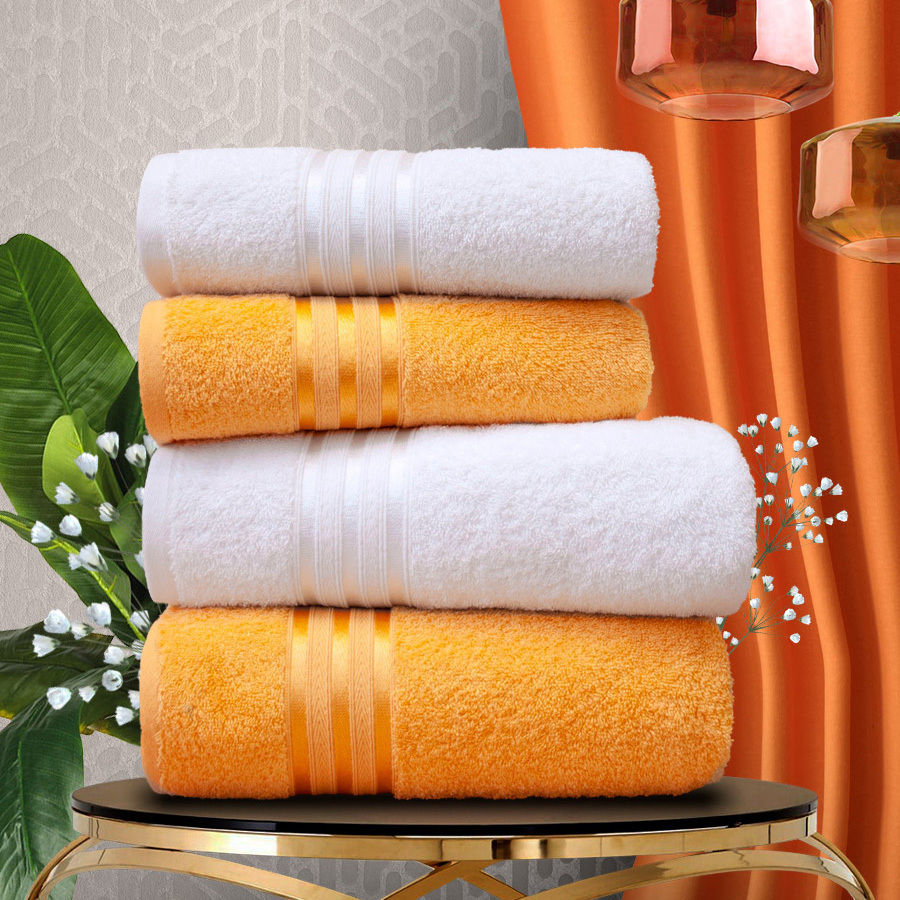 набор из 4 полотенец. набор банных полотенец doome dmeo309140 махровая ткань. полотенца dome harmonica коричневый. банное полотенце. полотенце (изумрудный).