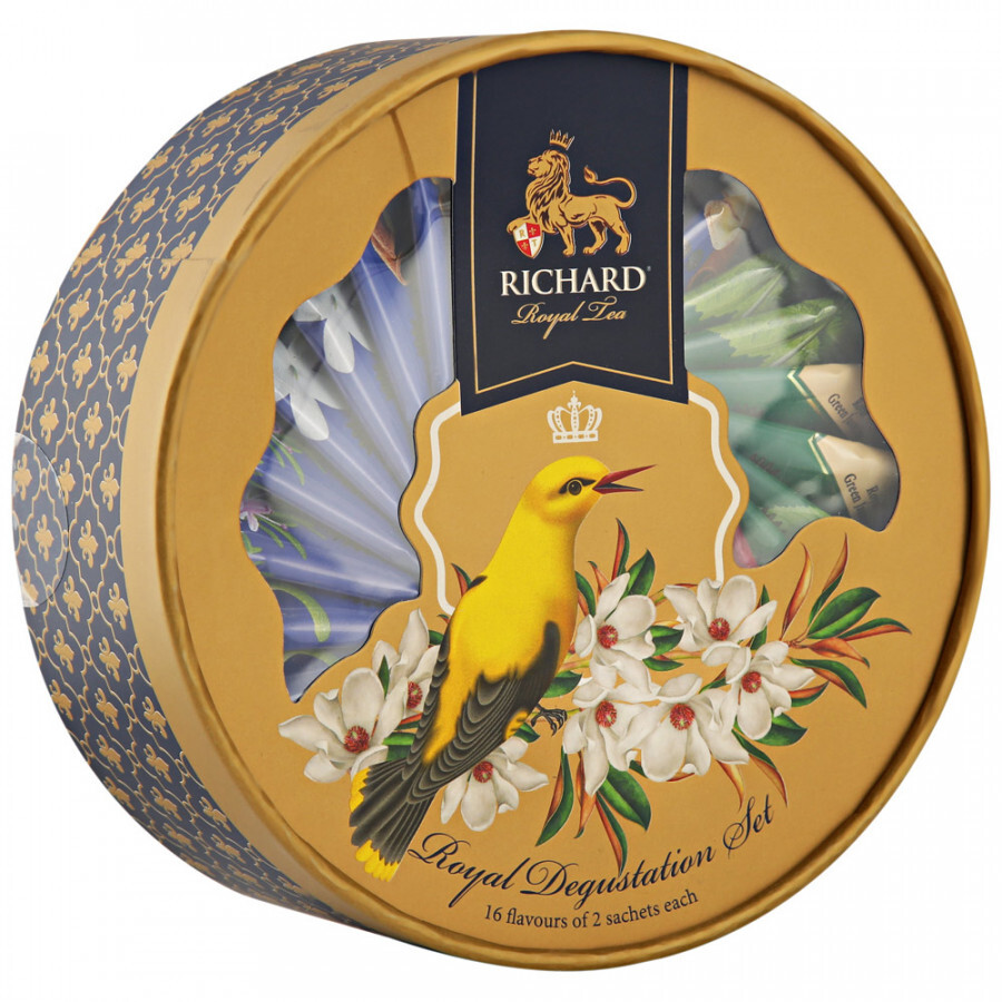 Чай Richard Royal Degustation Set Tea Assortment ассорти 16 вкусов по 2 ...