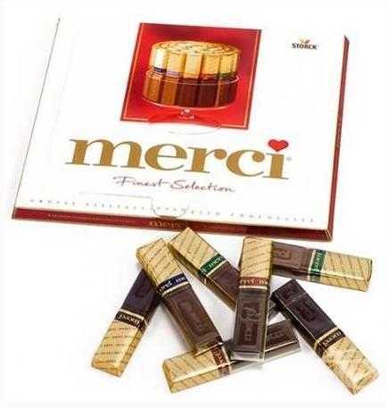 Конфеты MERCI ассорти 250г. - купить с доставкой по выгодным ценам в ...