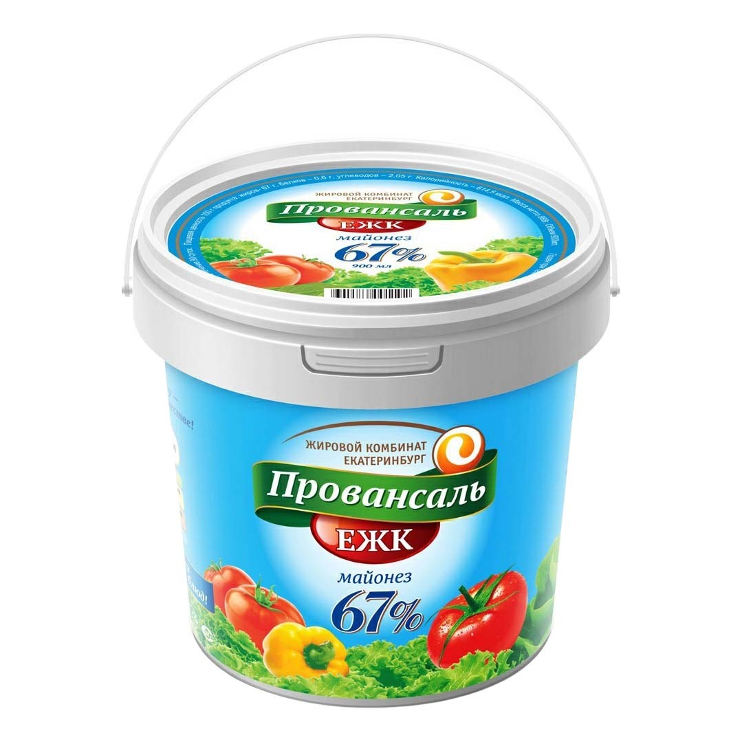 Майонез Провансаль ЕЖК, 67%, 900гр — купить в интернет-магазине OZON с ...