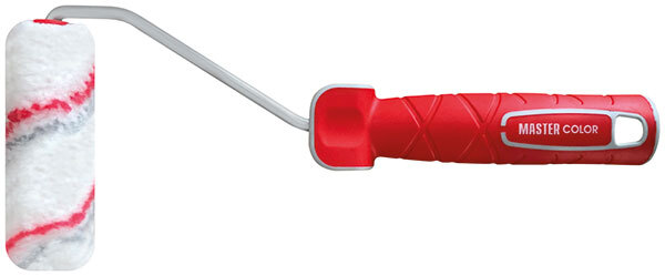 Ролик, ядро 15 мм, полиамид, ворс 12 мм, 2К-ручка 27 см, 100 мм MASTER COLOR 30-1067
