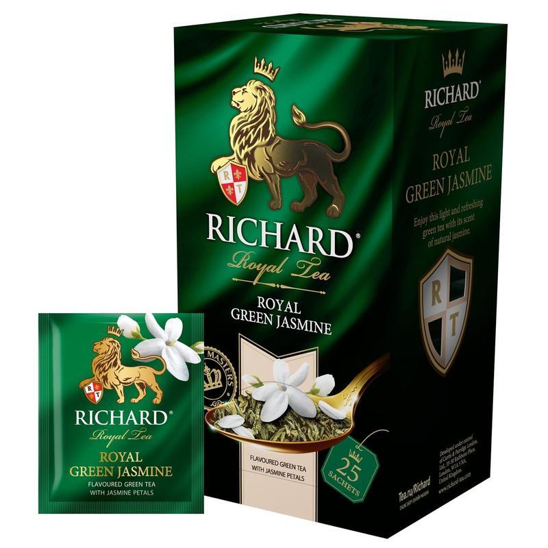 Чай Richard Royal Green Jasmine зеленый с жасмином 25 пакетиков1 шт ...
