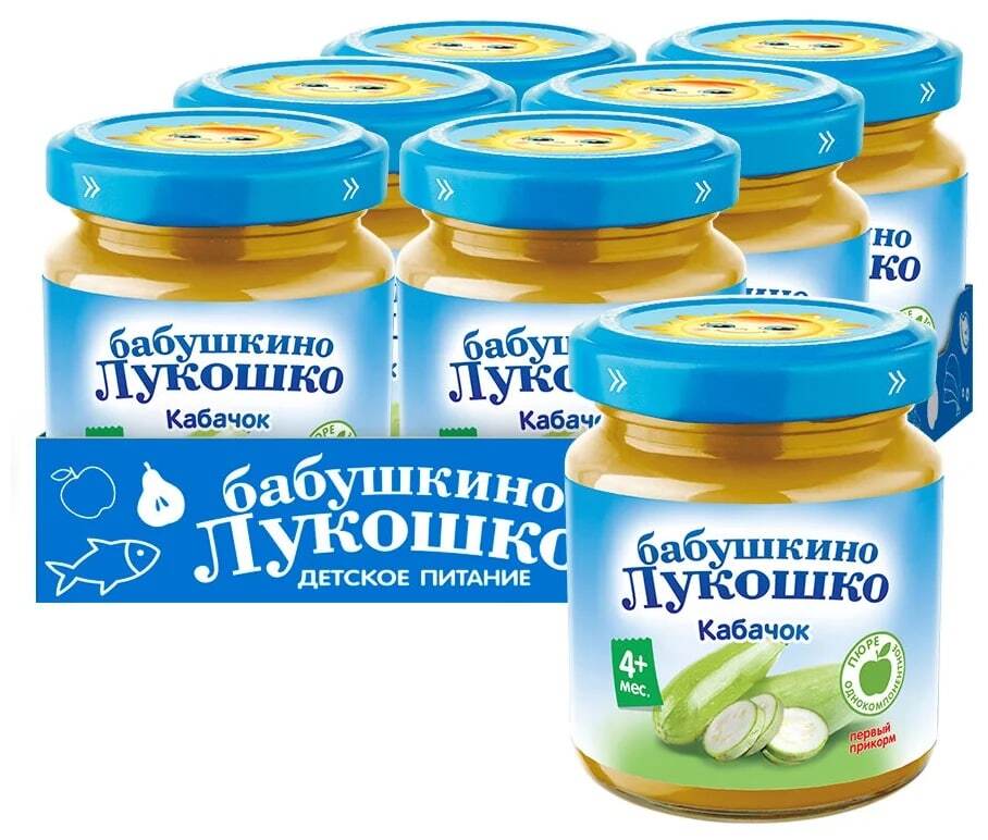 пюре бабушкино лукошко кабачок (с 4 месяцев) 100 г, 6 шт. бабушкино лукошко детское пюре брокколи. бабушкино лукошко яблоко клубника. пюре бабушкино лукошко тыква. бабушкино лукошко морковь пюре.