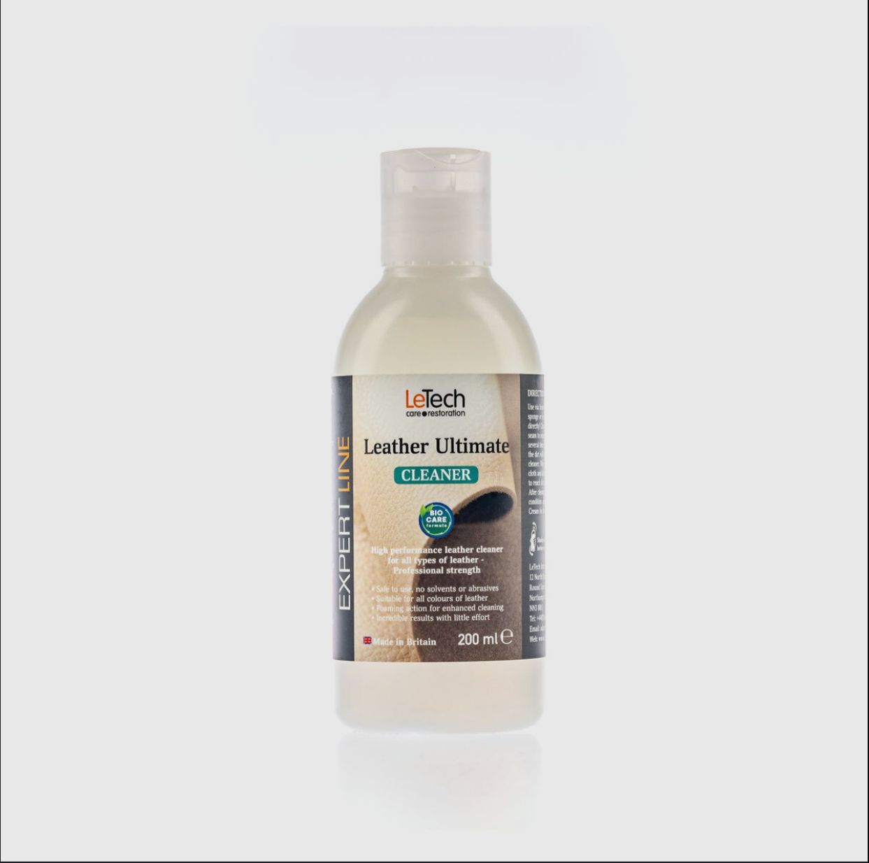 Средство для чистки кожи LeTech, Leather Ultimate Cleaner, 200мл