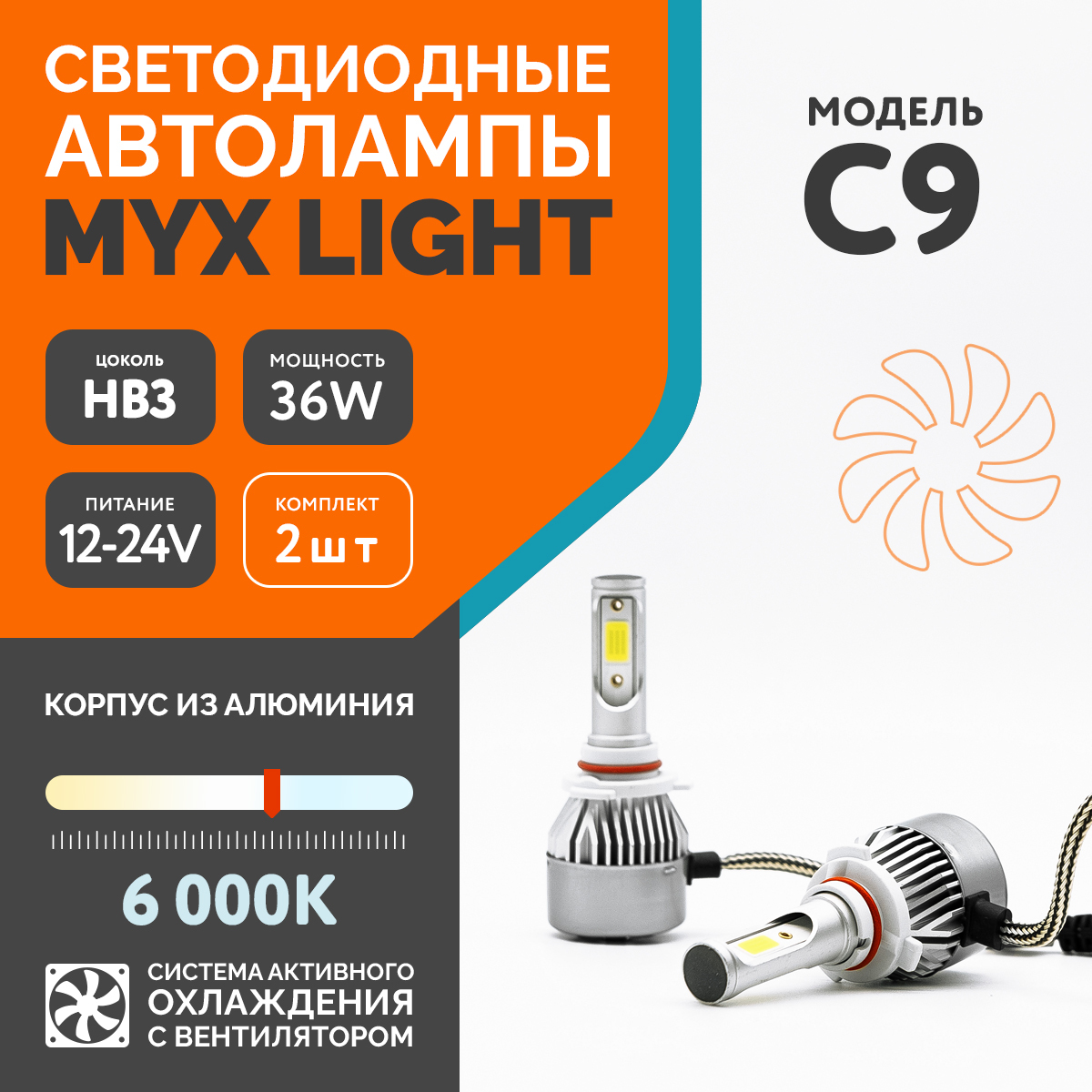 Лампа автомобильная MYX От автомобильной сети, 12В/24В, 2 шт. купить по  низкой цене с доставкой в интернет-магазине OZON (272813819)