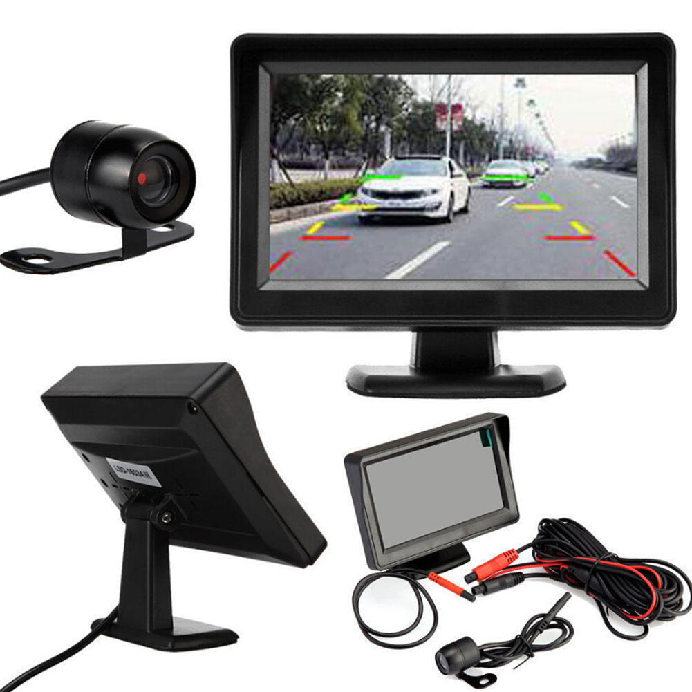 Комплект монитор камера. Car Rear view TFT LCD Monitor. Монитор для парковки Eplutus 4.3 дюйма. Монитор задней камеры TFT led Monitor.