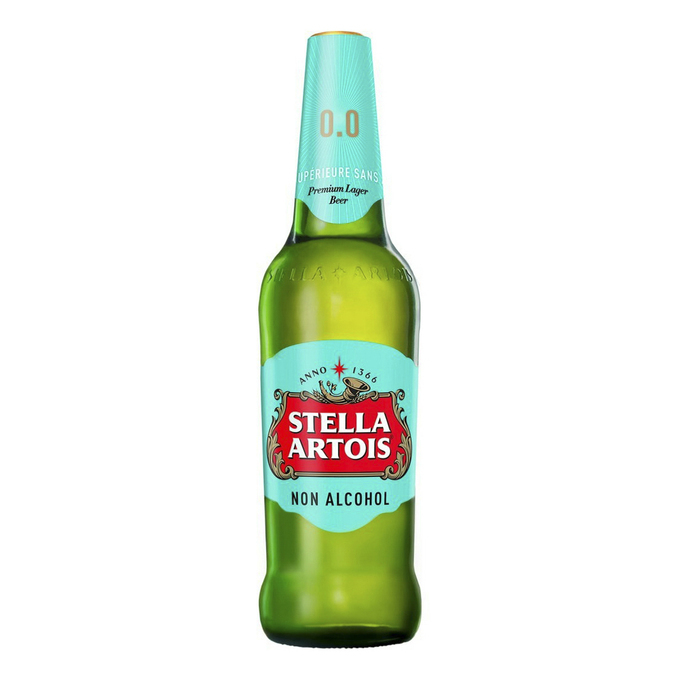 Пиво светлое безалкогольное STELLA ARTOIS фильтрованное пастеризованное, не более 0,5%, 0.44 л - 6 шт.