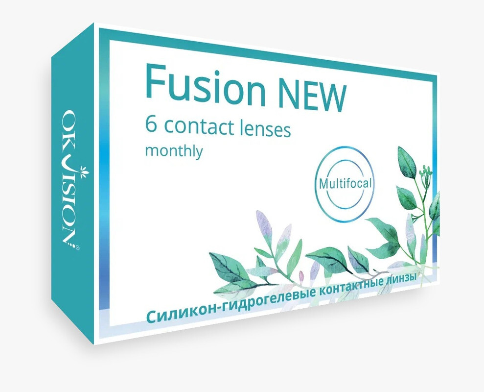 Мультифокальные линзы OKVision Fusion New Multifocal (6 линз) R 8.6 SPH  -3.25 Аддидация +1.00D - купить с доставкой по выгодным ценам в  интернет-магазине OZON (636873776)