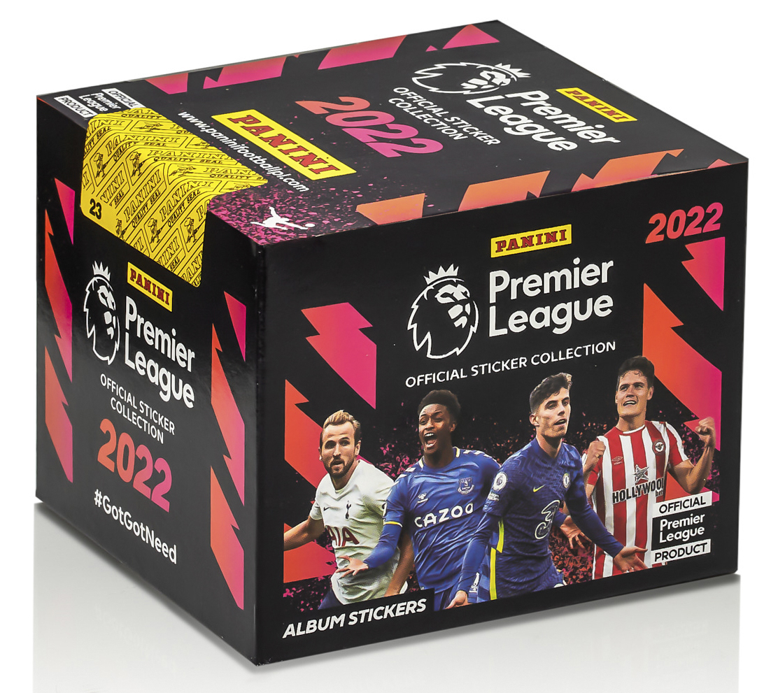 Panini / Бокс наклеек / Premier League 2021-2022 Премьер-лига сезона 2021-22 / 250 наклеек