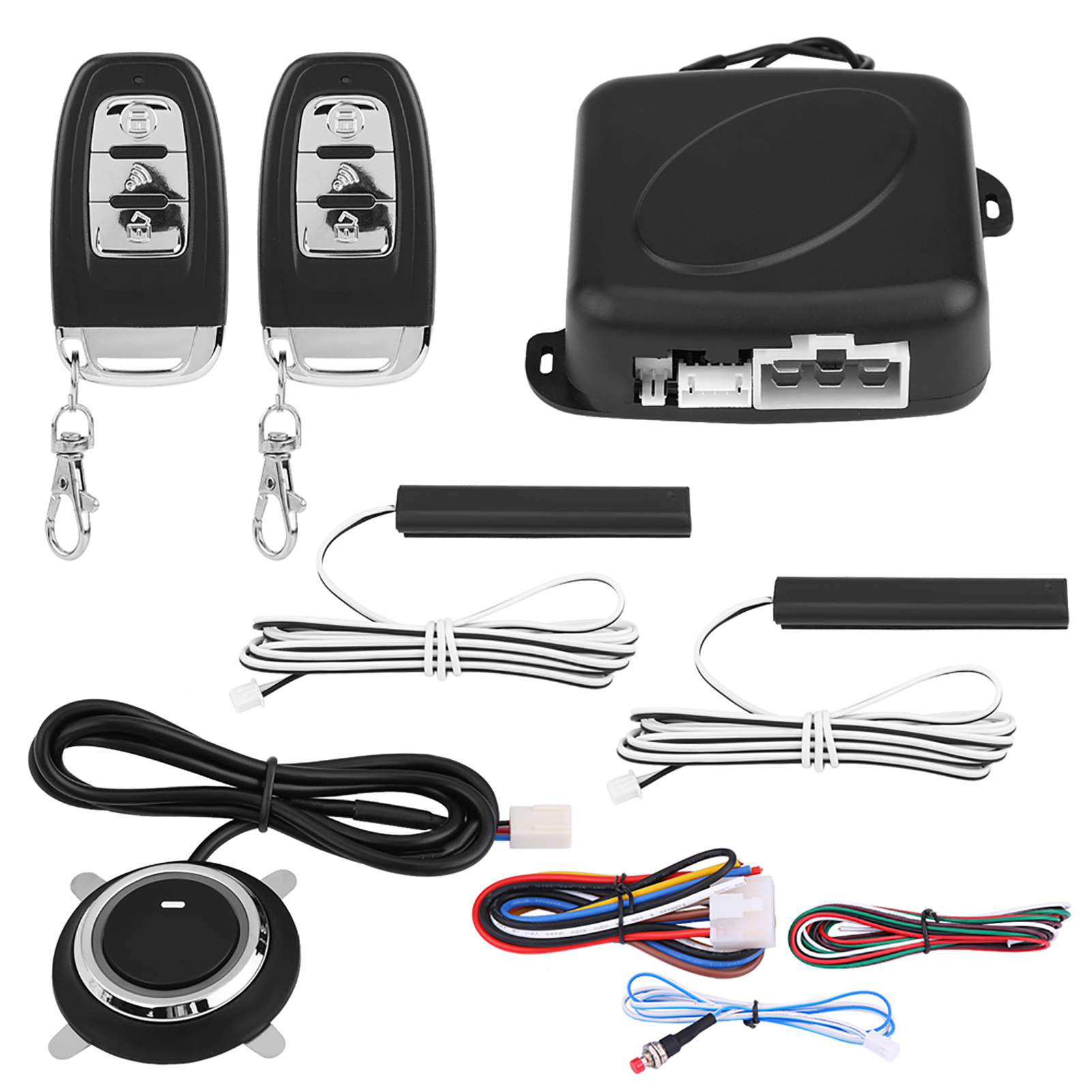 Car Security System. Car Remote start & Security System device. Security car.