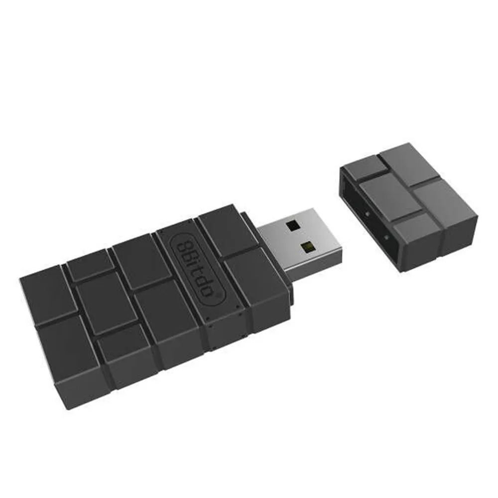 БеспроводнойблютузUSB-адаптер8BitDoBluetoothдлягеймпадаNintendoSwitchProController/SonyPlaystation45PS4PS5Dualshockdualsense/Xboxone/Seriessxчерный