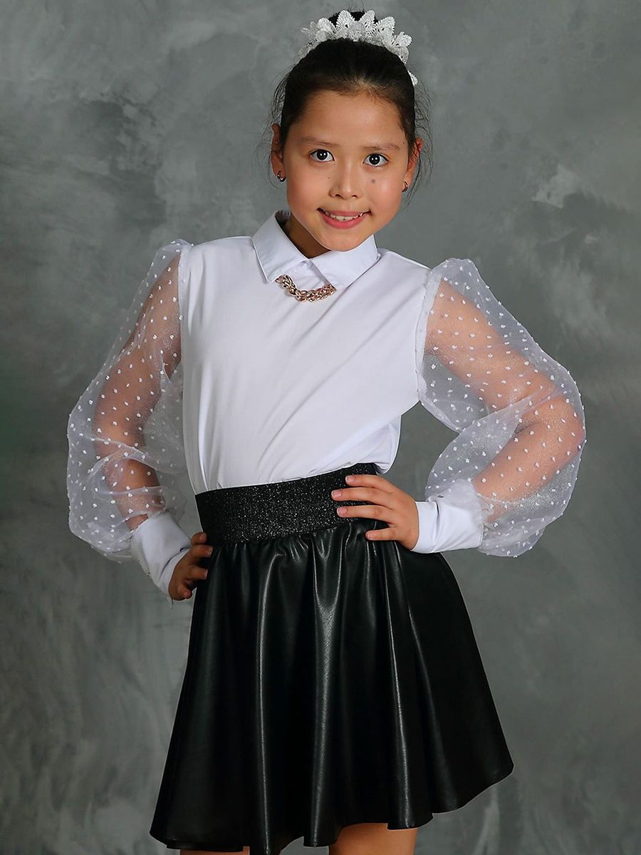 Блузка с корсетом девочке в школу